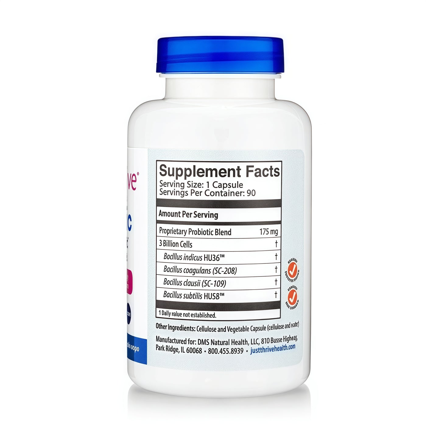Justthrive Probiotic & Antioxidant Supplement 90 Caps